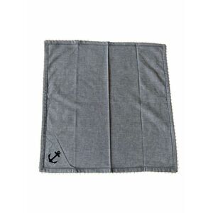 Pottery Barn Napkins Set Of 3 Blue 20” Anchor Coastal Nautical